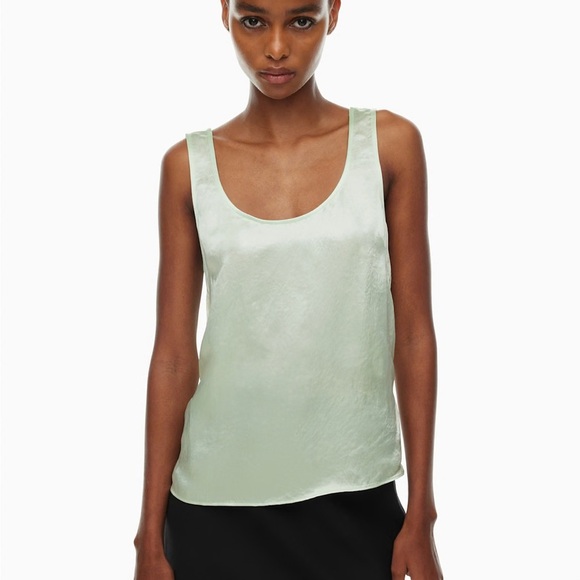 Artizia Babaton Dedicate Satin Top Satin scoopneck black size small - Picture 6 of 7